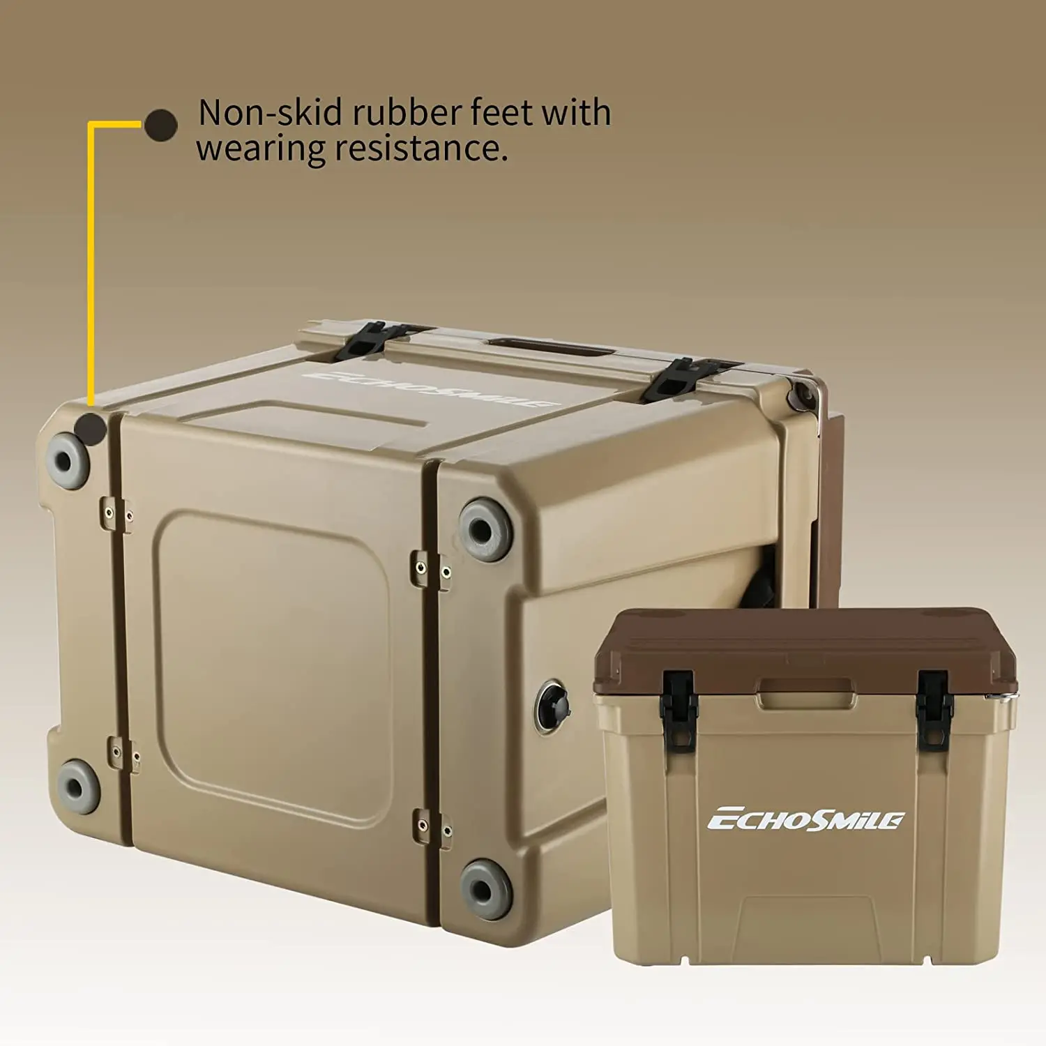 New Design Portable 55QT Cooling System Box Outdoor Camping Heavy-duty rotomolded ice chest cooler box