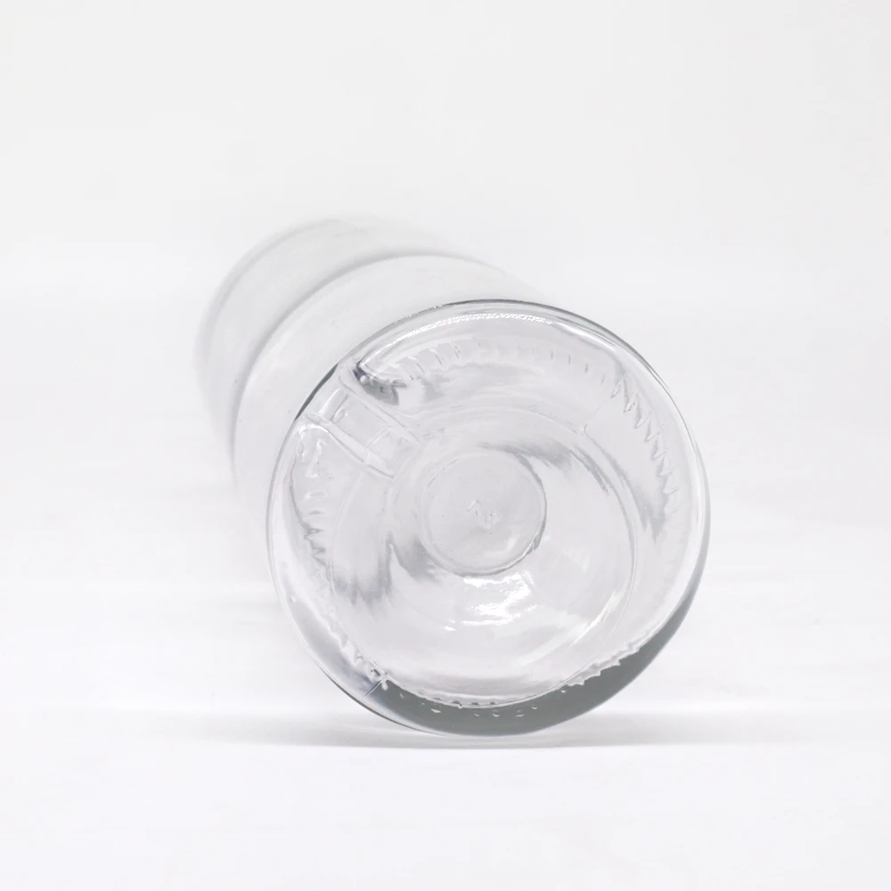 Wholesale Round Clear 500ml 50cl Glass Spirit Whisky Liquor Beverage Vodka Glass Bottle with Cork