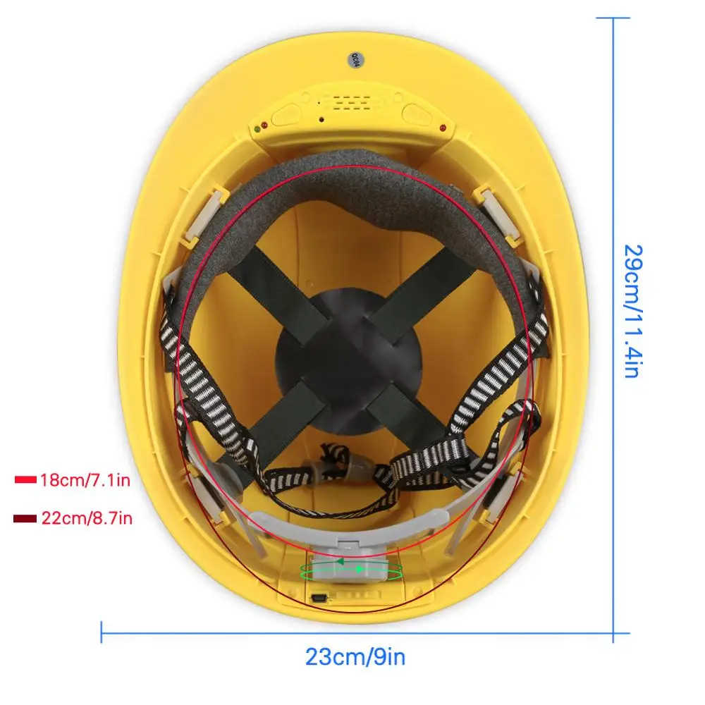 
Waterproof 4G LTE Live Streaming Safety Helmet with White LED GPS Wifi Blue tooth Software Management Video Recorder 