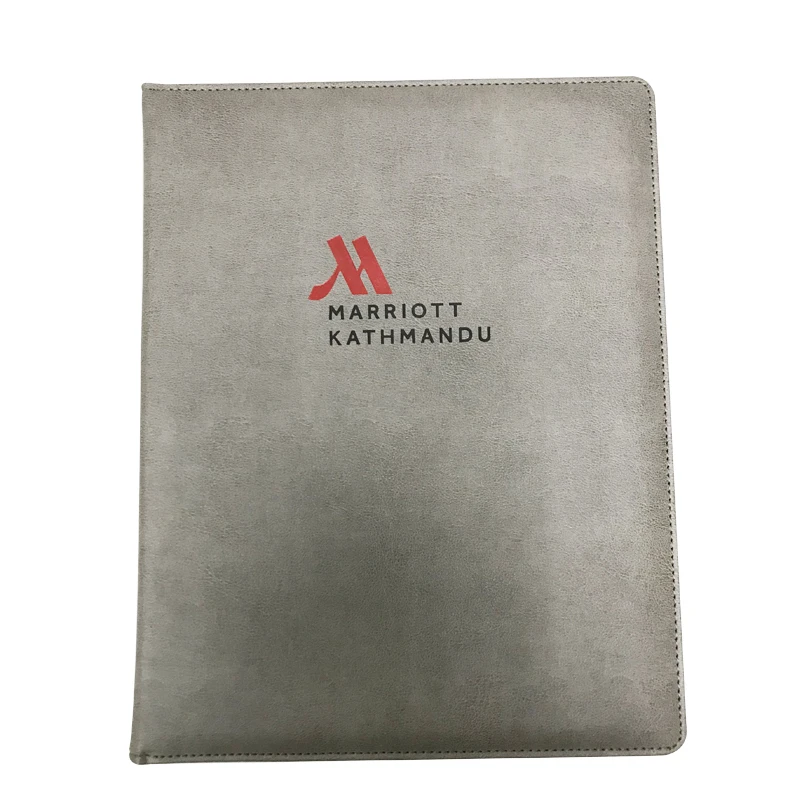 2021 new custom design gray faux pu leatherette leather amenities tray with electrical kettle and tea coffee sachetcompartment