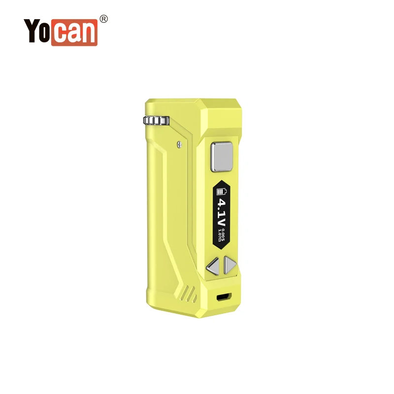 Оригинальный Yocan UNI PRO OLED дисплей vape mod Лидер продаж испаритель для всех размеров 510 нить распылитель Настройка