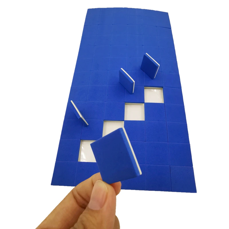 25*25*3+1mm Thickness Blue EVA Rubber With Foam Glass Shipping  Separator Pads Glass Protectors and Shipping Pads