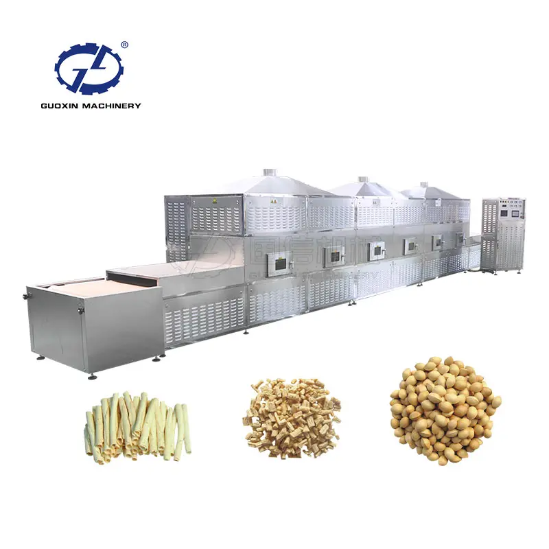 Guoxin food microwave cocoa powder beans powder dryer and sterilizer machine