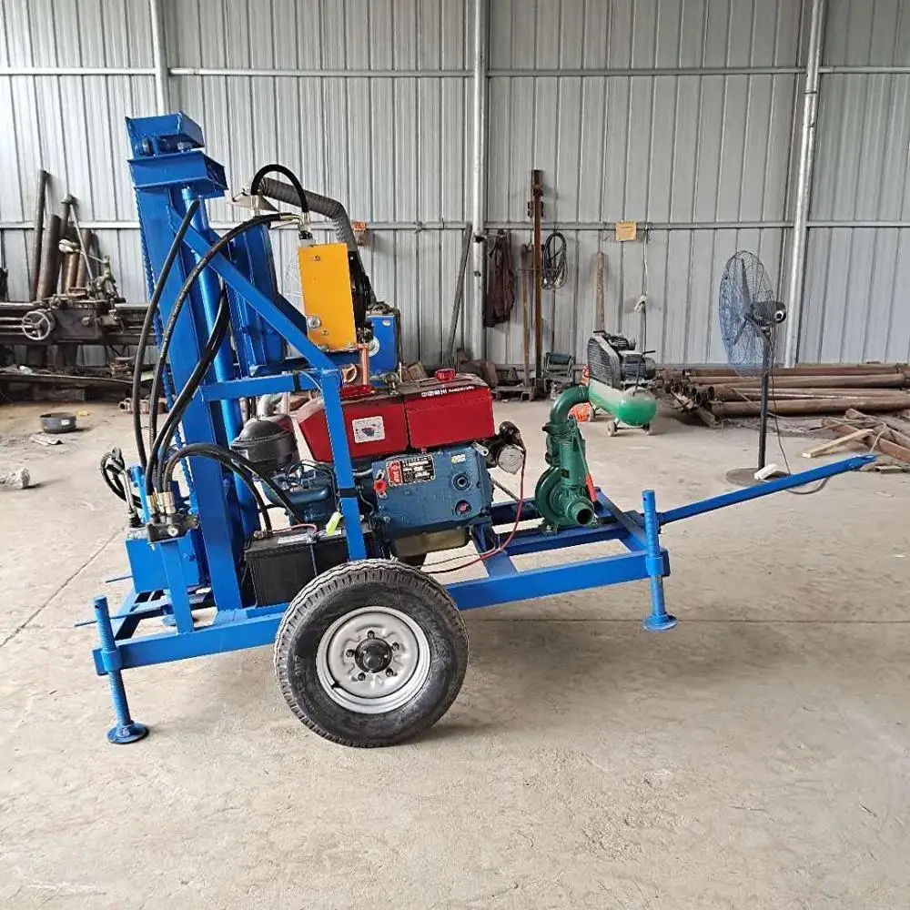 Tractor mounted small diesel water well drilling machine for water wells mine