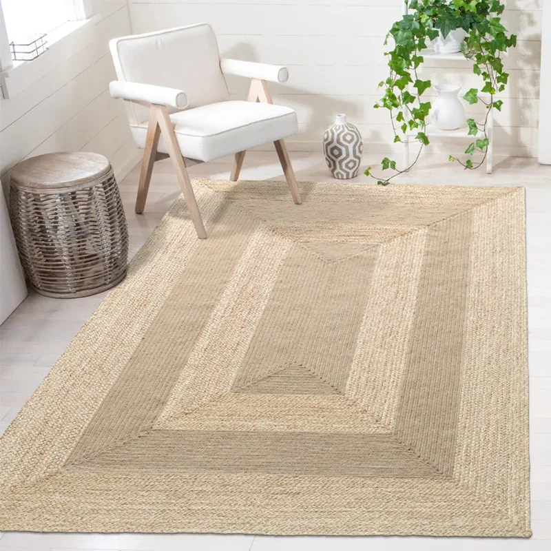 custom carpet Wholesale Area Rugs hand made woven Natural Jute Lafite Grass Rug carpets