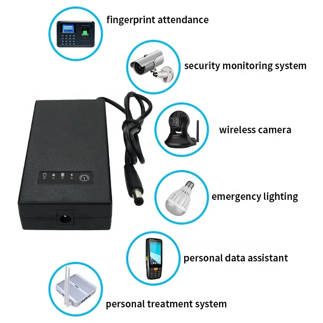 Портативный ups резервный источник питания 9v роутер с резервным питанием 2h -