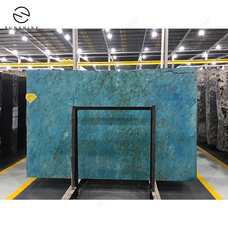Luxury Natural Rare Blue Danube Marble Stone Slab for TV Background