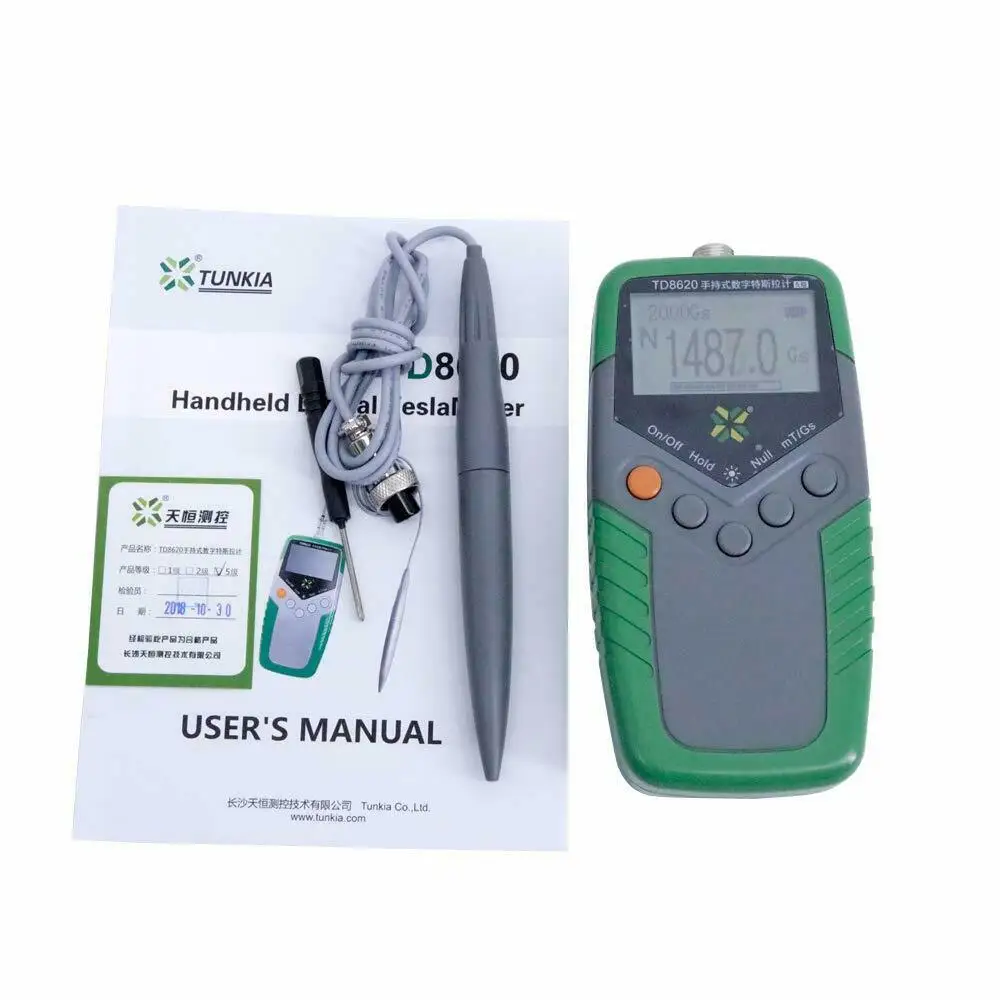 Digital Gauss Meter Tesla Meter Surface Magnetic Field Tester Gaussmeter with 5% Accuracy Ultra Large Range 0 to 2400mT