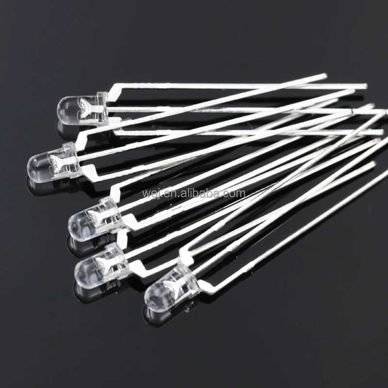 High Brightness 3mm Bi-color 3pins Dip LED Red Yellow Green Blue Common Anode 3mm Bi-color LED Diode