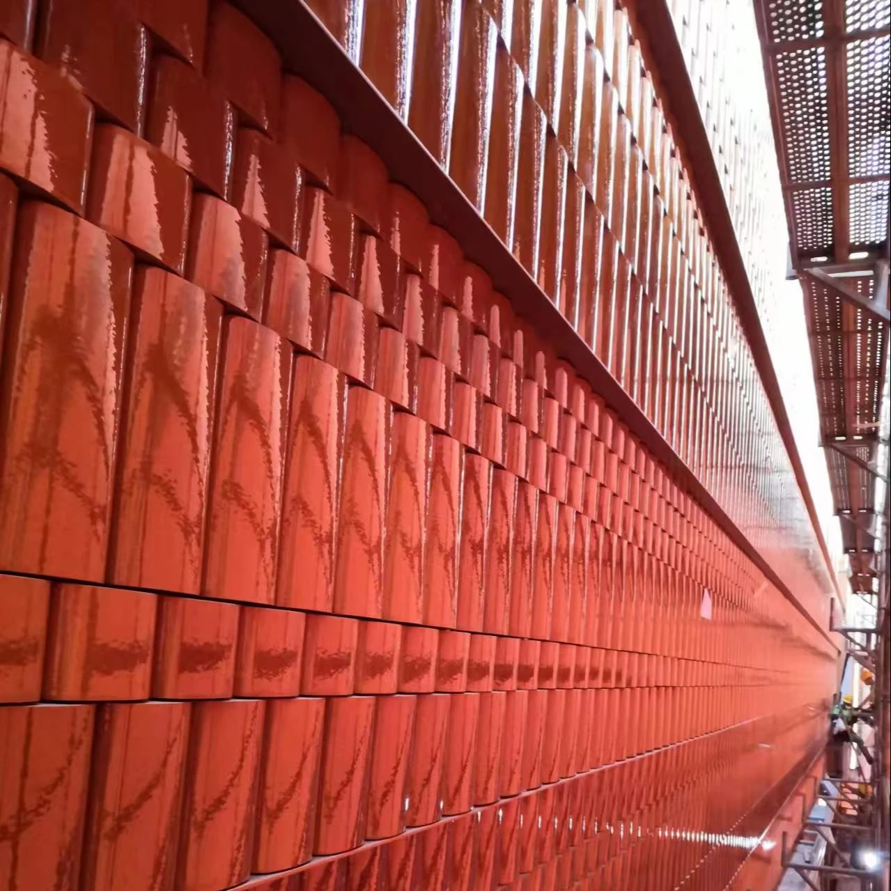 Togen Terracotta building exterior terracotta facade panel decorative exterior factory manufacturer terracotta wall cladding