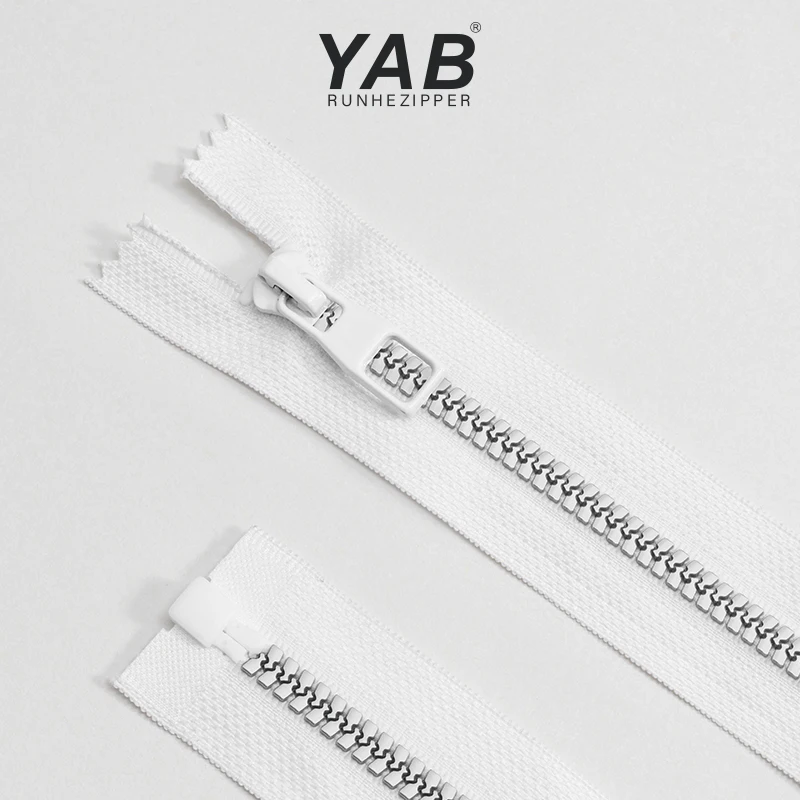 YAB Custom Size 5# Resin dynamic Teeth Mixed Teeth Plastic Resin Zipper For Children Clothing