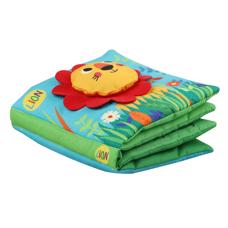 Wholesale Interactive embroidery Educational Activities Baby Quiet Book soft cloth 3D animal Toy Book Engage Your preschool