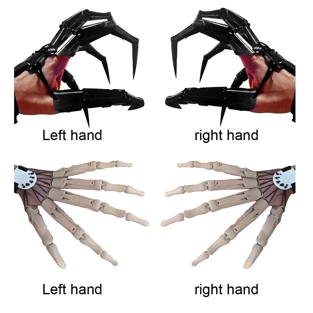 3D Printed Toy Flexible Hand Monsters Wolf Cat Paw Cosplay Dragon Nails Halloween Articulated Fingers