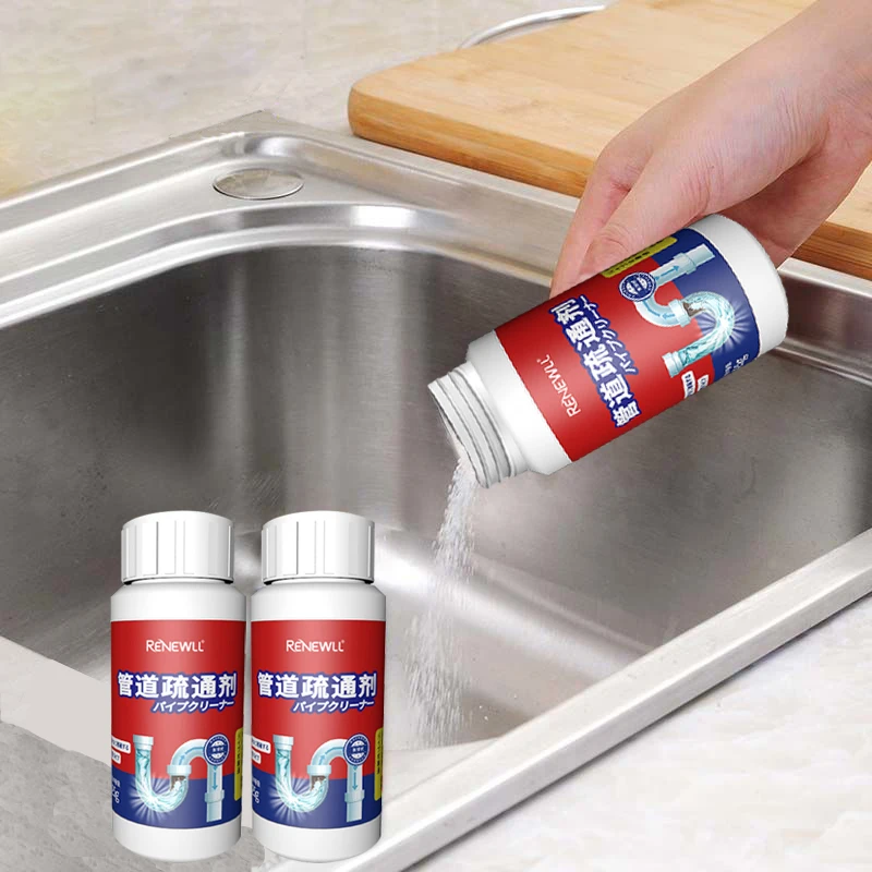 The factory sells high efficiency toilet and kitchen drain cleaner 125 grams