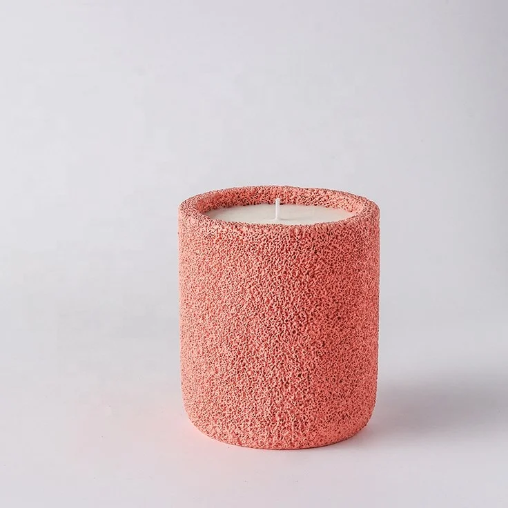 Wholesale Many Colors 250g-300g Elegant Candle Vessel Container Empty Custom Ceramic Candle Jars Candle Holder