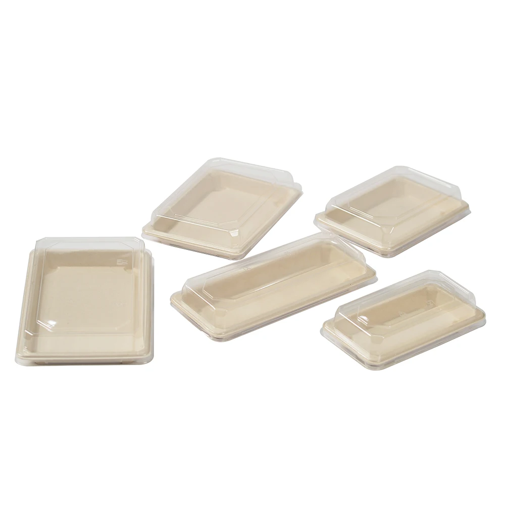 Sugarcane Biodegradable Compostale Takeaway Food Packing trays