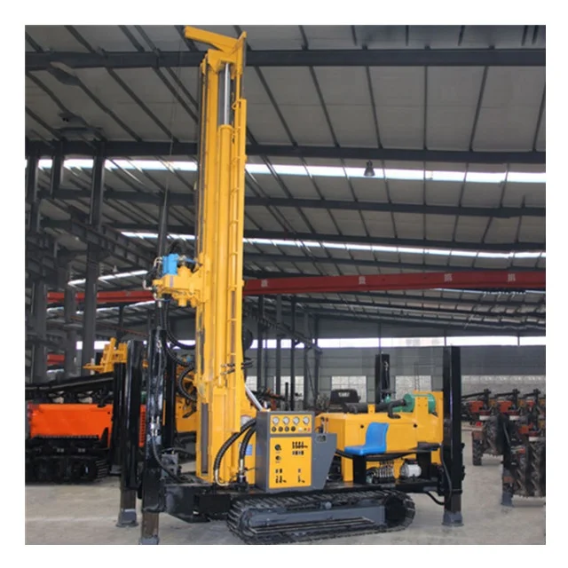 Hydraulic drive 300m deep 8inch hole crawler type drilling rig machine