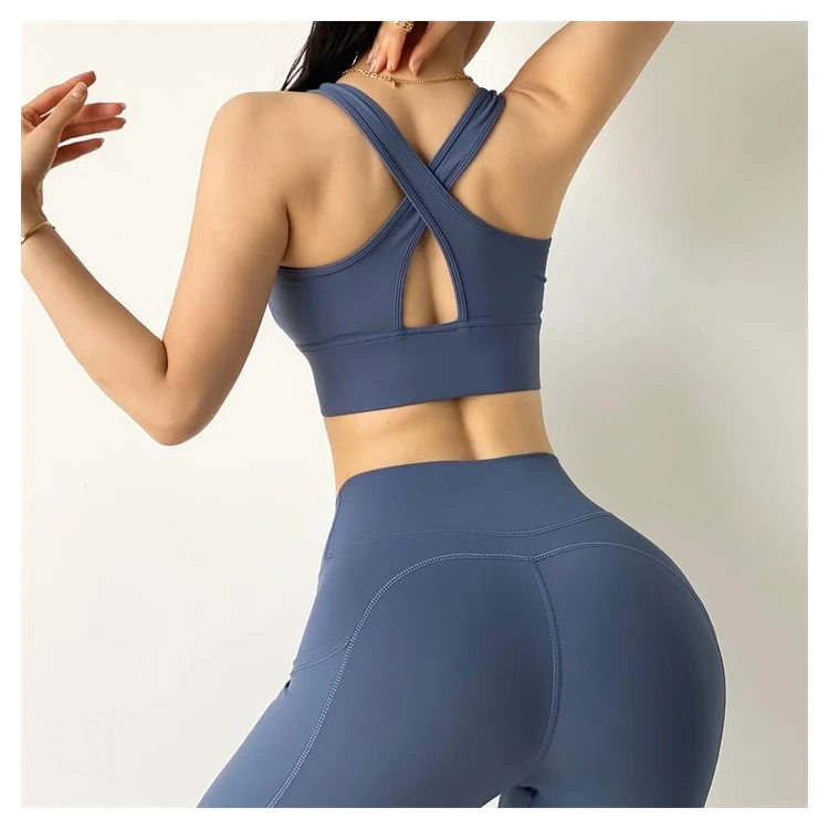open back sports bra Sweat-Wicking