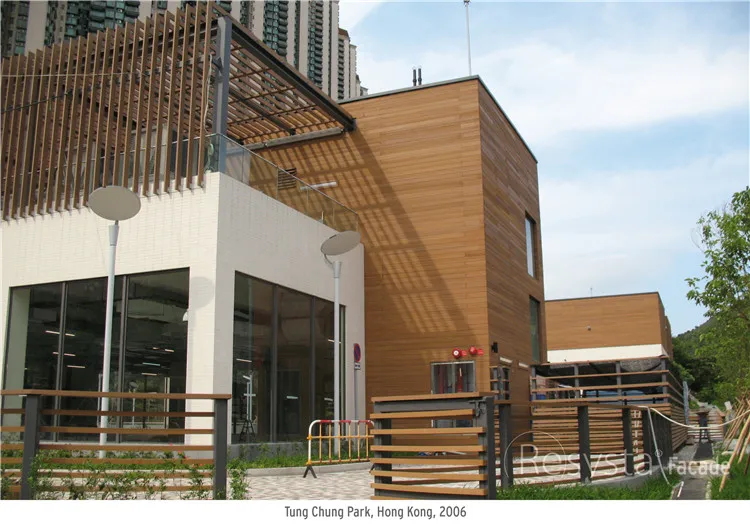 Customized Design Resysta Outside Wood Wall Cladding Panel Board