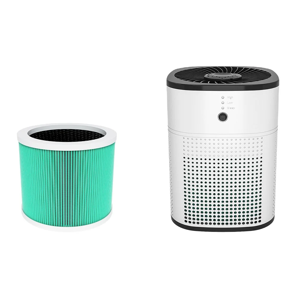 Ouneda OEM Amazon Hot Selling Desktop 3 Speeds Aromatherapy HEPA13 Filter CDAR100 Black And White HY1800 Home Air Purifier