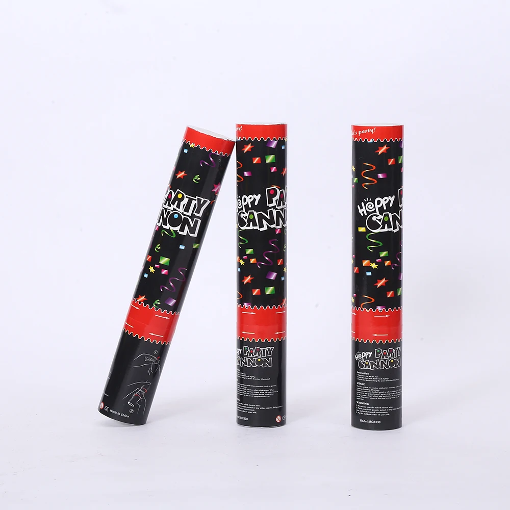 ECO Friendly Confetti Cannon Shining Foil Rectangle Paper Party Popper