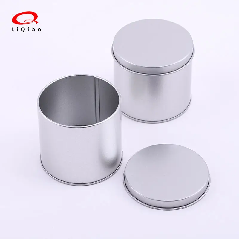 In Stock Food Grade Tinplate Round Cookie Candy Mint Cosmetic Metal Can Packaging Empty Box with Lid Tin Box