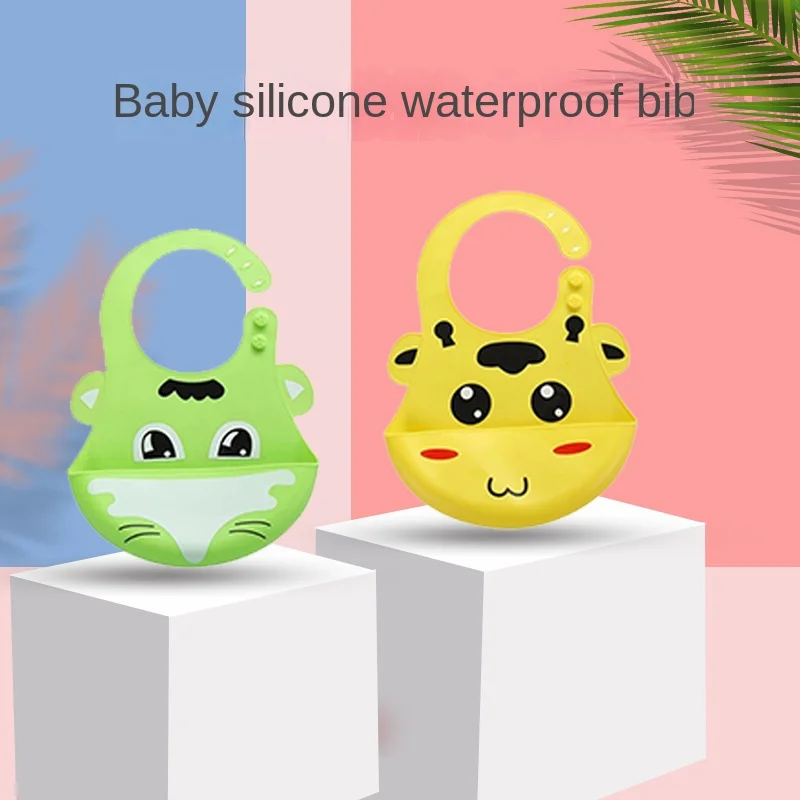 2022 Wholesale Custom Private Label Bpa Free Adjustable Waterproof Silicone Baby Bibs