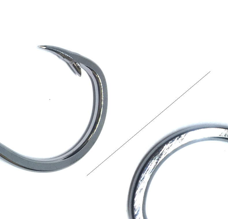 Factory Direct Sales 10827 Circle Stainless Steel Lead Fish Hook Saltwater Sturgeon Carp Fish Hook