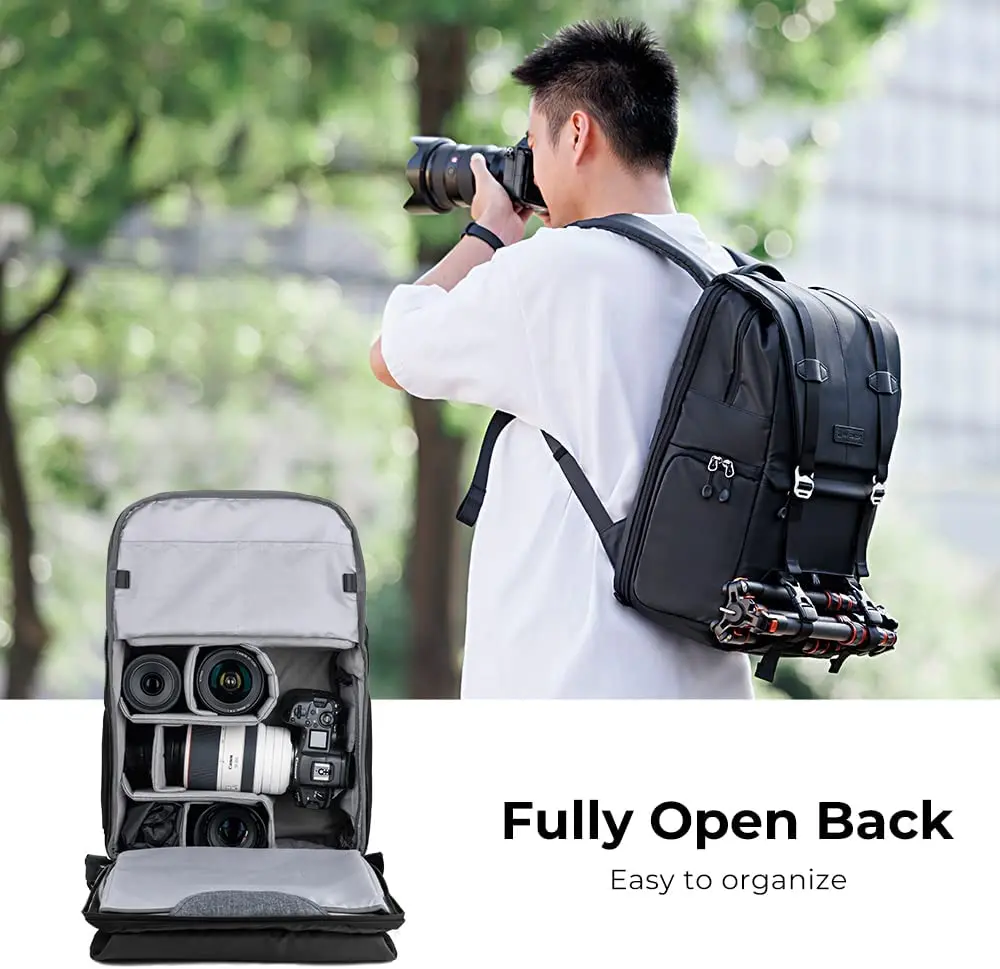 Custom Lightweight Breathable Camera Backpack Photography Bag Large Capacity Waterproof Backpack for Camera and Drone