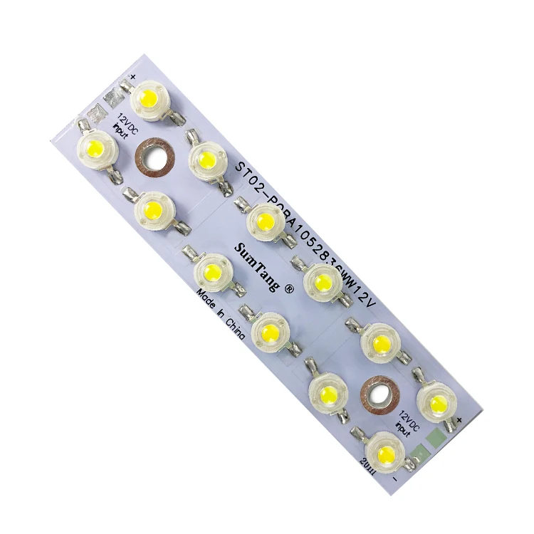 Bridgelux 45mil LED chip dc 12V 105*28mm 12w 36W 3000-6000K white high power LED module for car hood light