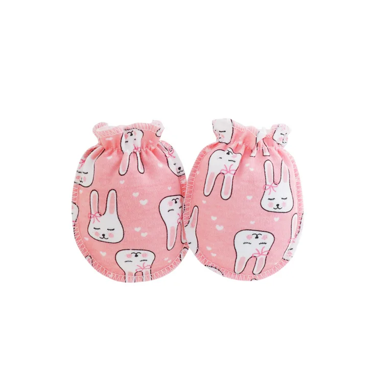 Wholesale Hand Anti-grab Protect Face Baby Mitten No Scratch 0-3 Months Mittens for Newborn Baby Boys Girls