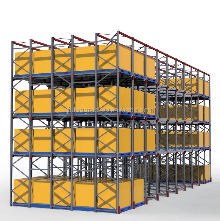Warehouse Storage Heavy Duty Drive In Pallet Racking Cold Room Metal Steel Shelves