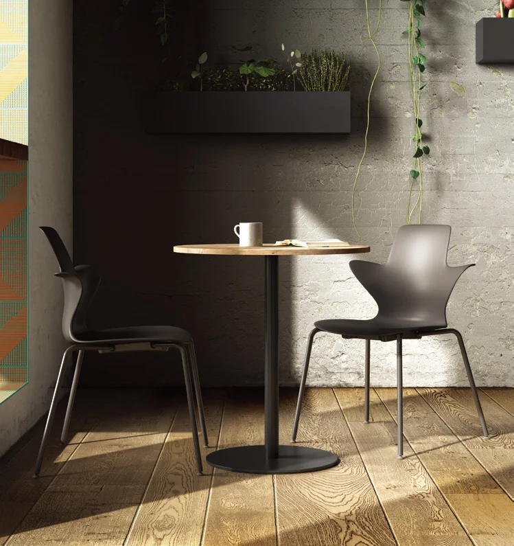 ANSI/BIFMA standard unique plastic metal restaurant dining chair