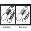 High quality Swivels fishing tackle, fishing accessories stainless steel Ball bearing swivels with interlock snap