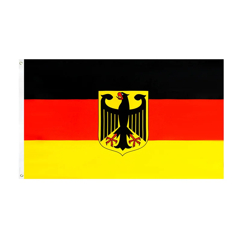 Promotional Product Custom Logo Print Outdoor Country Flag 3 X 5 Ft 90 X 150 Cm Germany Flag For Football Fan
