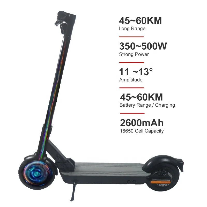 2021 Hot Sell 350 Watts 7.8ah 2 Wheel Long Range 30km 10 Inch Adult Foldable Electric Scooter With Double Brake System