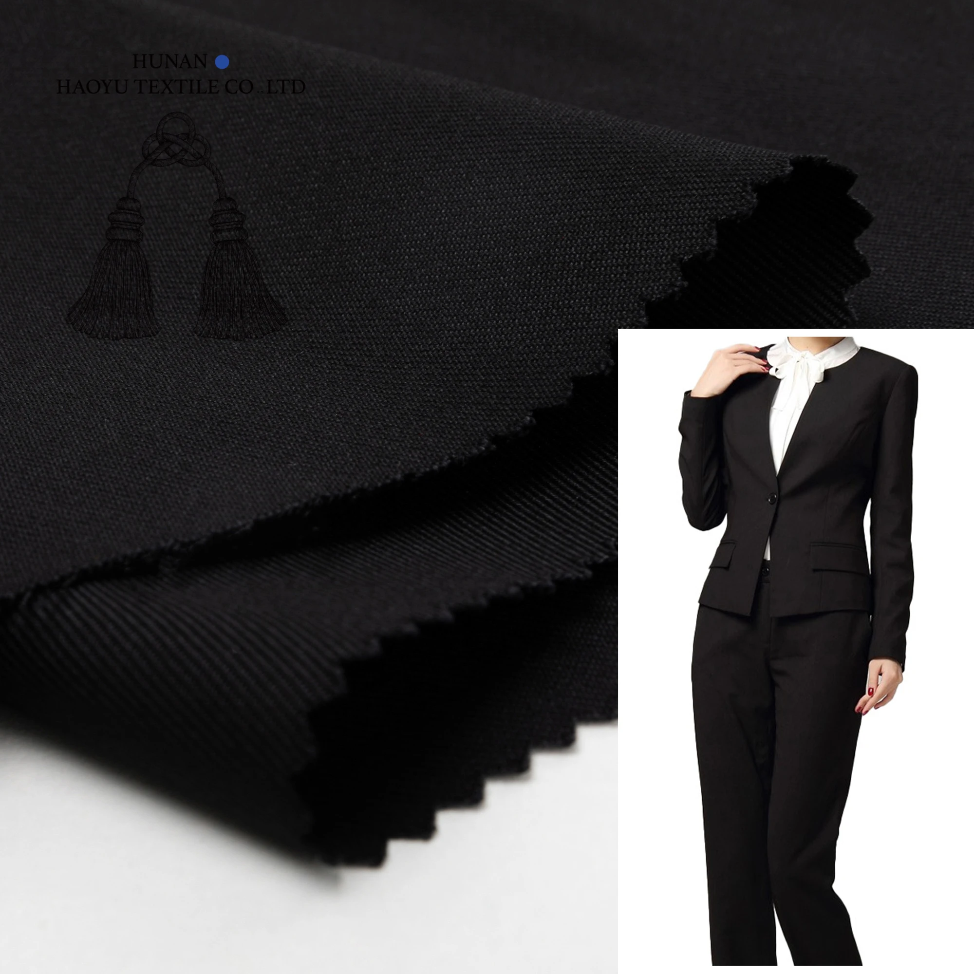 Heavy weight polyester rayon 70/30 tr tuxedo suiting fabrics for suits