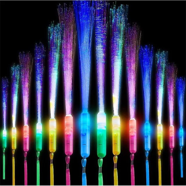 Fiber Optic Wands Light Up Wands Glow Wands Led Sticks Bulk Glow Stick for Birthday Bridal Shower Wedding Favors Party Supplies