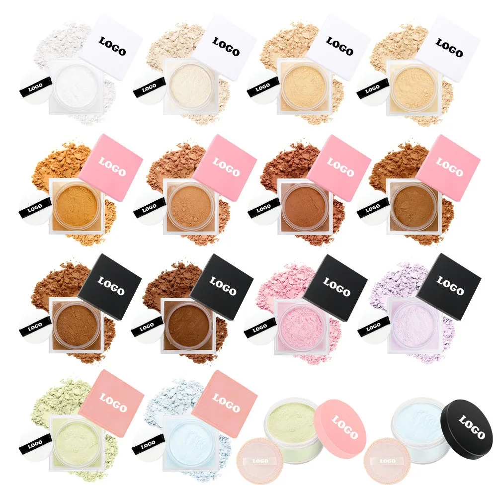Private label Cosmetics Matte Loose Powder Make up Oil Control Waterproof  Custom Logo Makeup Setting Powder