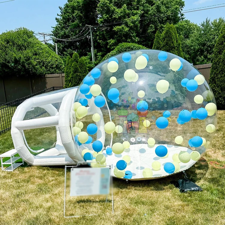 Kids party jumpers commercial soft play set up balloon dome inflatable bubble house for party
