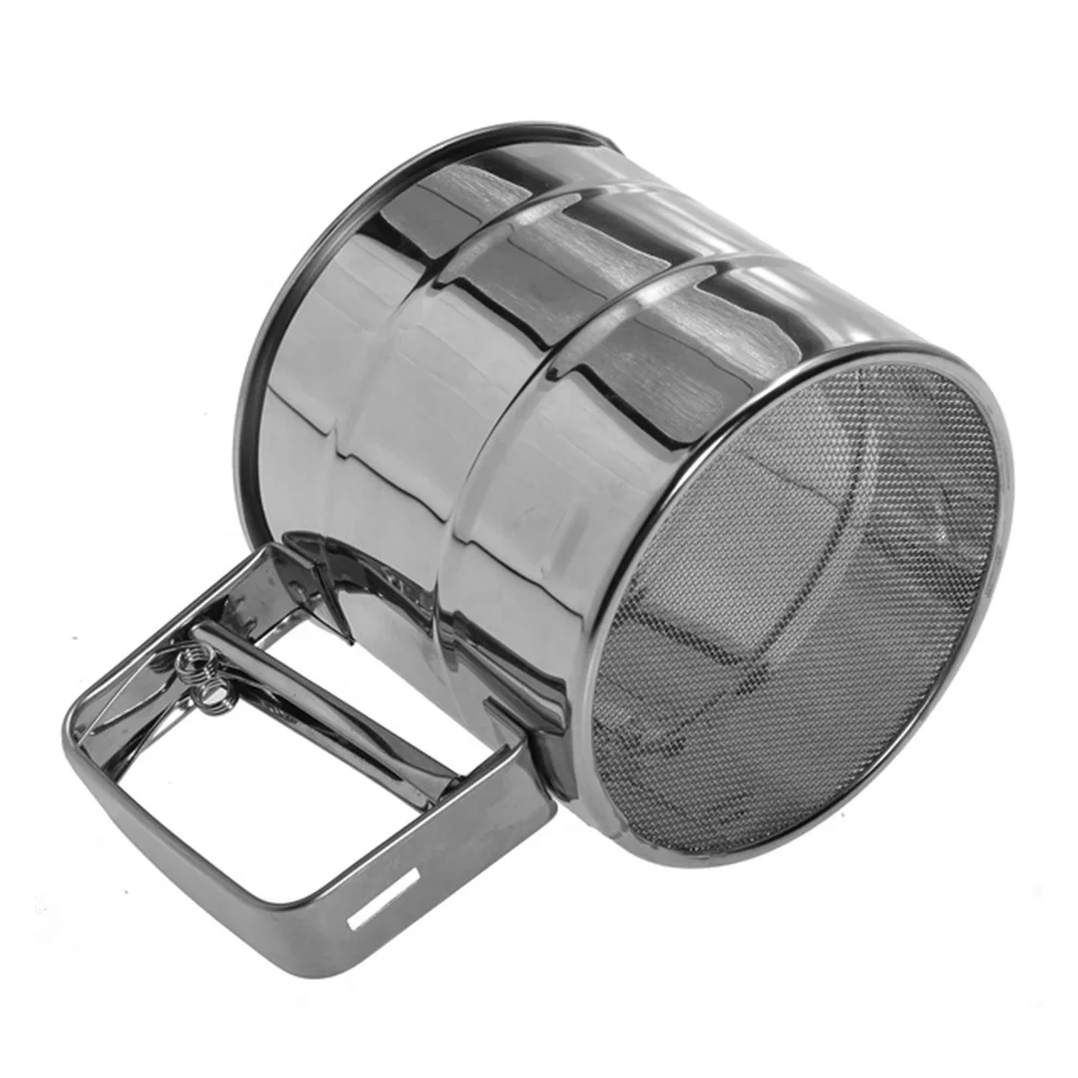 Metal Flour Sifter Sieve with Color Coated,Flour Shaker,Sugar Icing Shaker