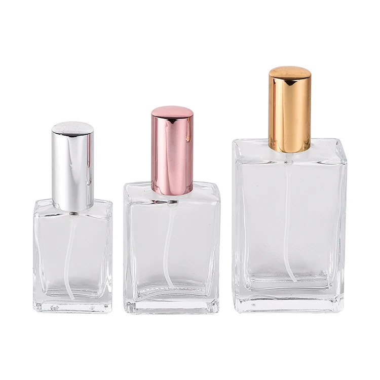 Прозрачный стеклянный флакон-распылитель для духов, 30/50/100 мл