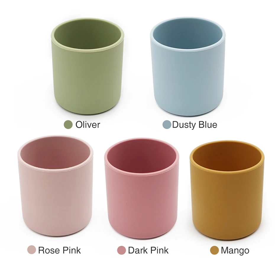 Factory Custom Spill Proof Sublimation Kids Travel Snack Catcher Container Collapsible Baby Silicone Snack Cup