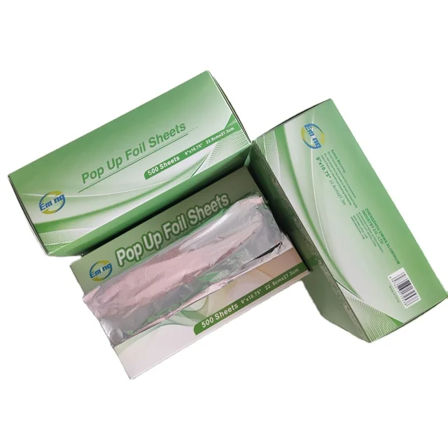 500 Sheets Per Box 9'*10.75  Household Pop Up Foil Sheets