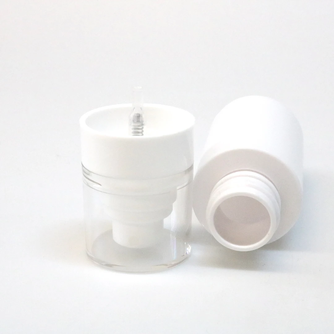 Private Label Cosmetic Packaging Pet Spray Bottle 30ml 50ml 80ml 100ml 120ml Skincare Packaging Airless Pump Bottle