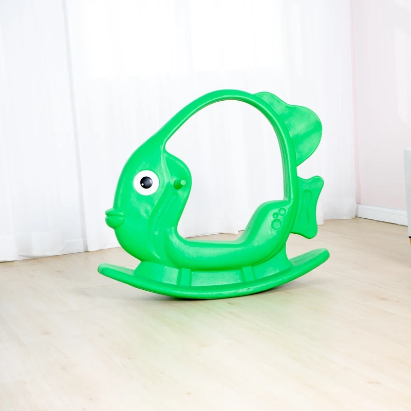Professional Manufacture Cheap Outdoor Playground Plastic Toy Goldfish Rocking Horse