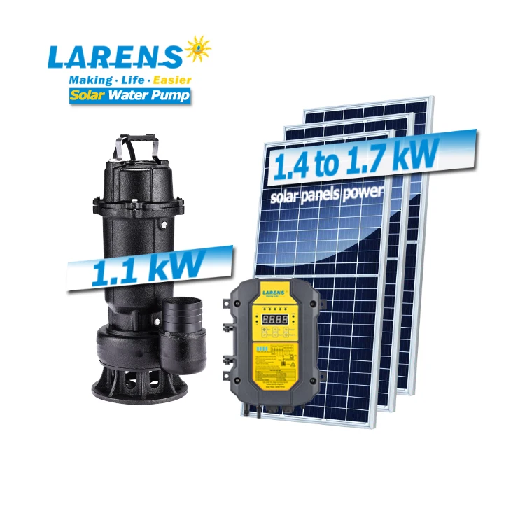 Manufacturer Cheap Price DC 1.1 kW Solar Water Pump Big Flow Submersible Solar Pump