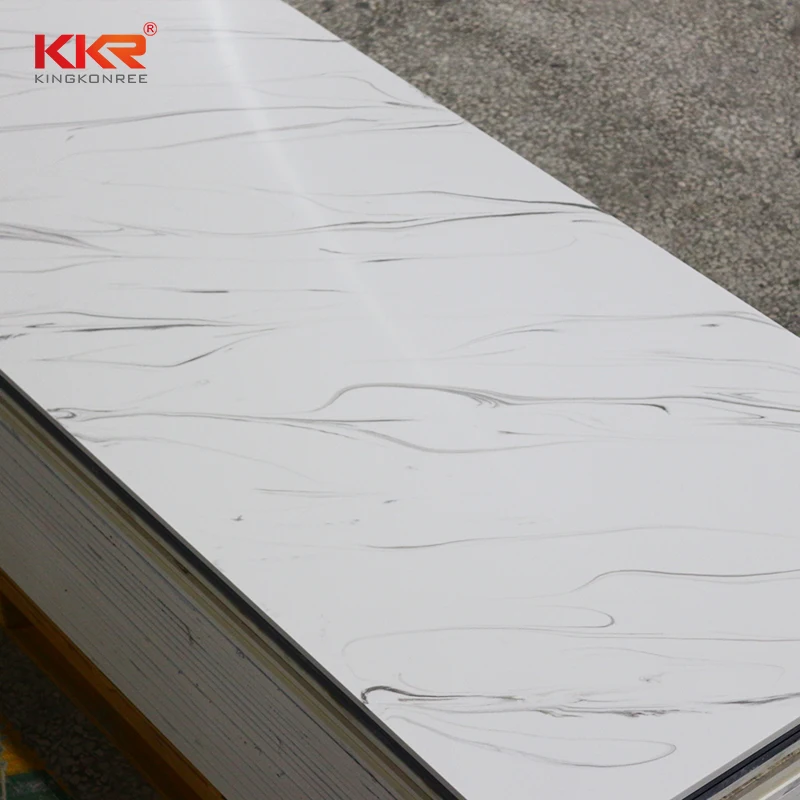 Artificial Stone Panel Use Quartz-like Kitchen Countertop Polymarble Acrylic Solid Surface Sheet