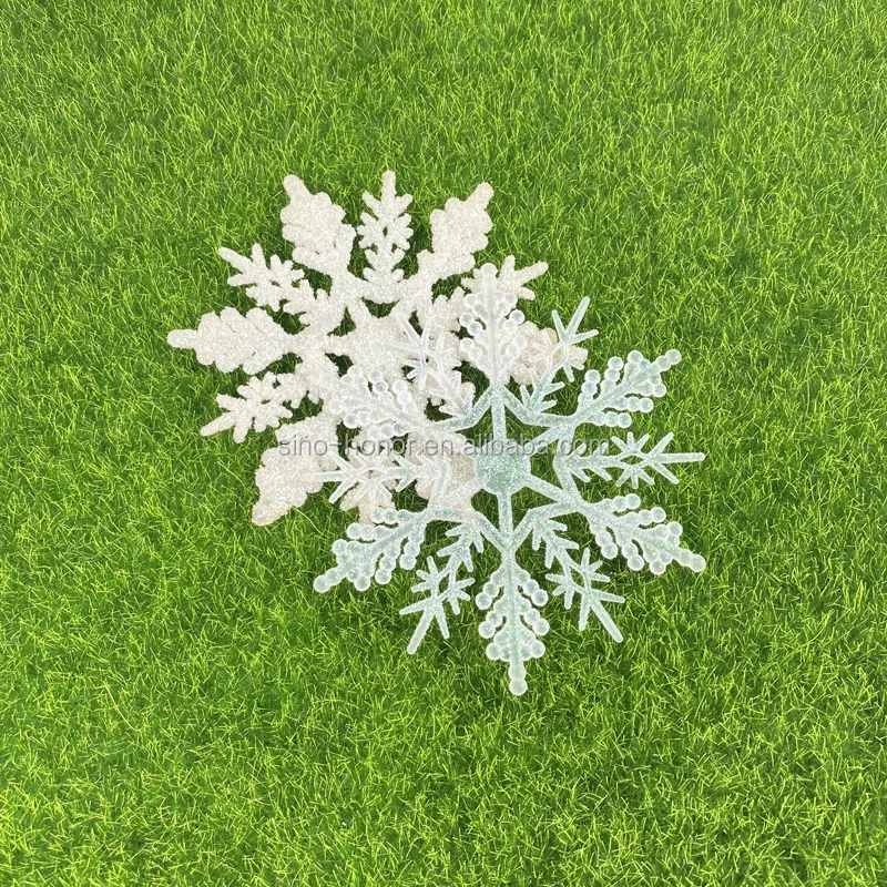 Christmas snowflake with gold glitter