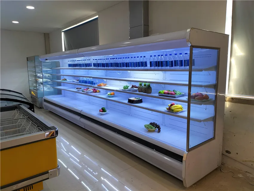 Factory Price Vegetables Cold Storage Open Chiller Vegetable Refrigerator Equipment Fruit Display Cooler
